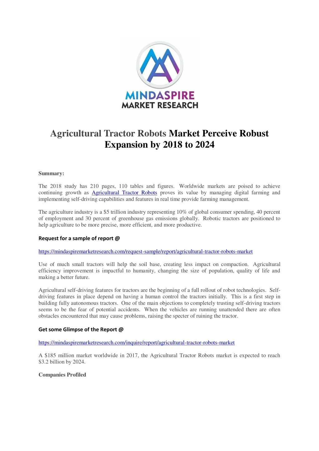 agricultural tractor robots market perceive