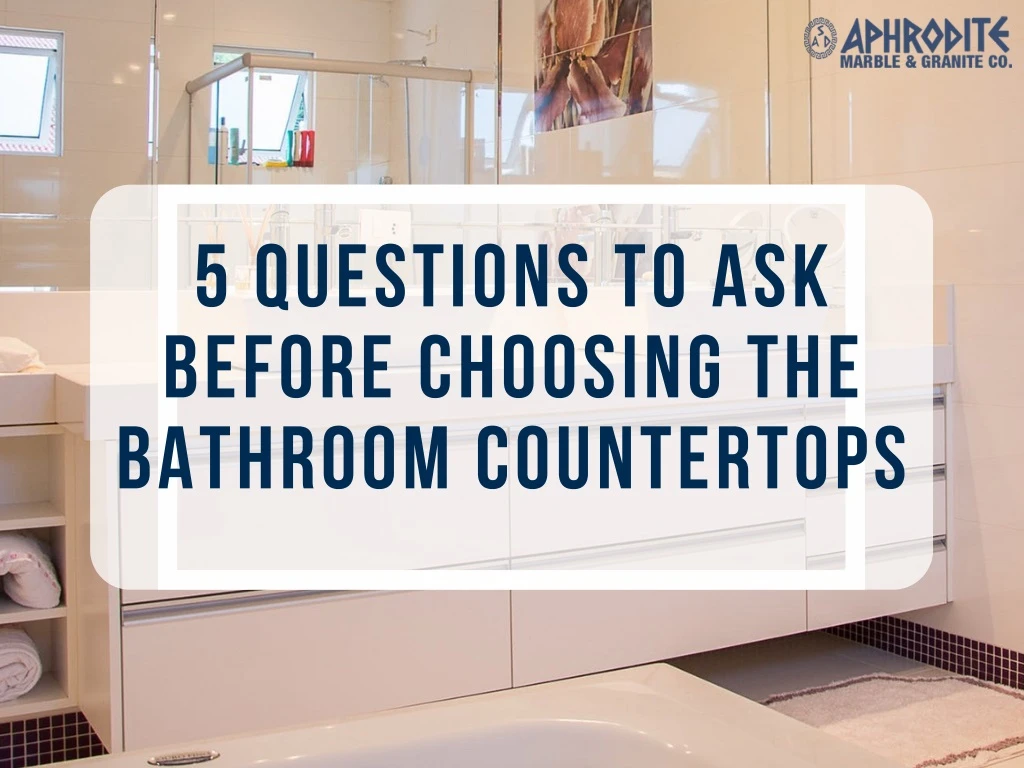 5 questions to ask before choosing the bathroom