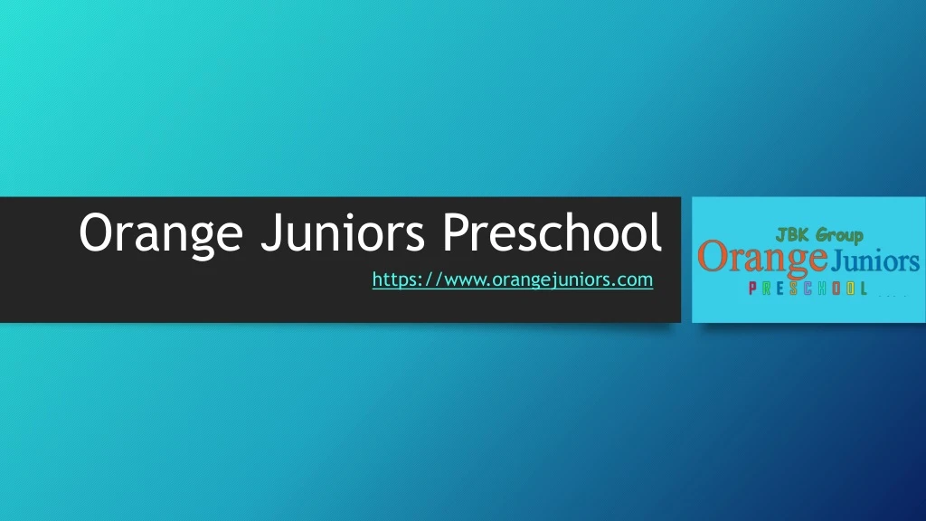 orange juniors preschool