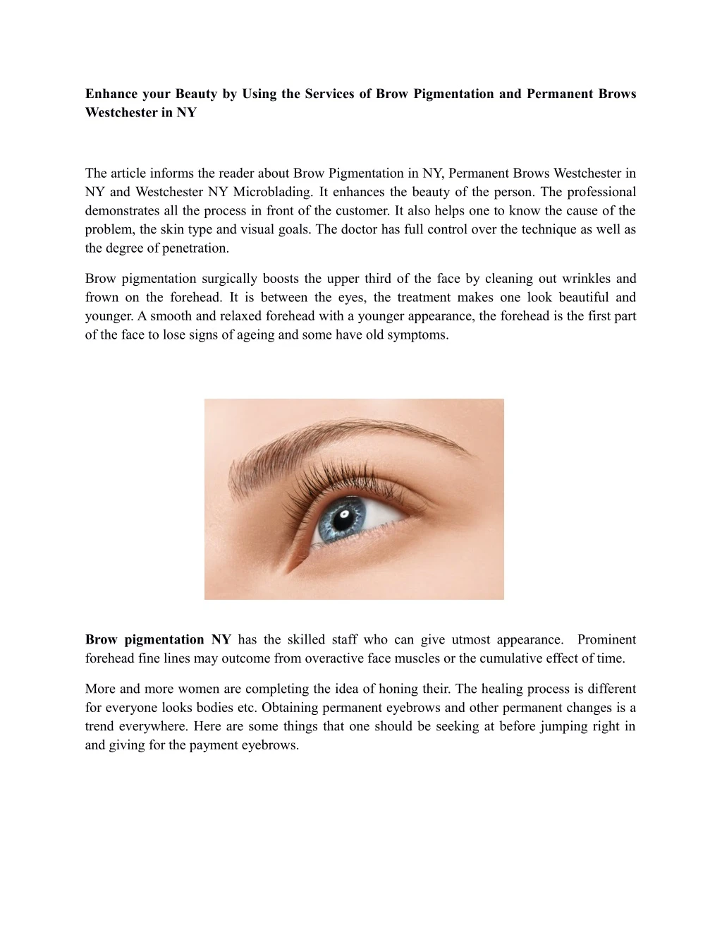 enhance your beauty by using the services of brow