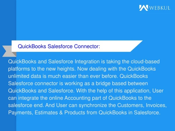QuickBooks Salesforce Connector