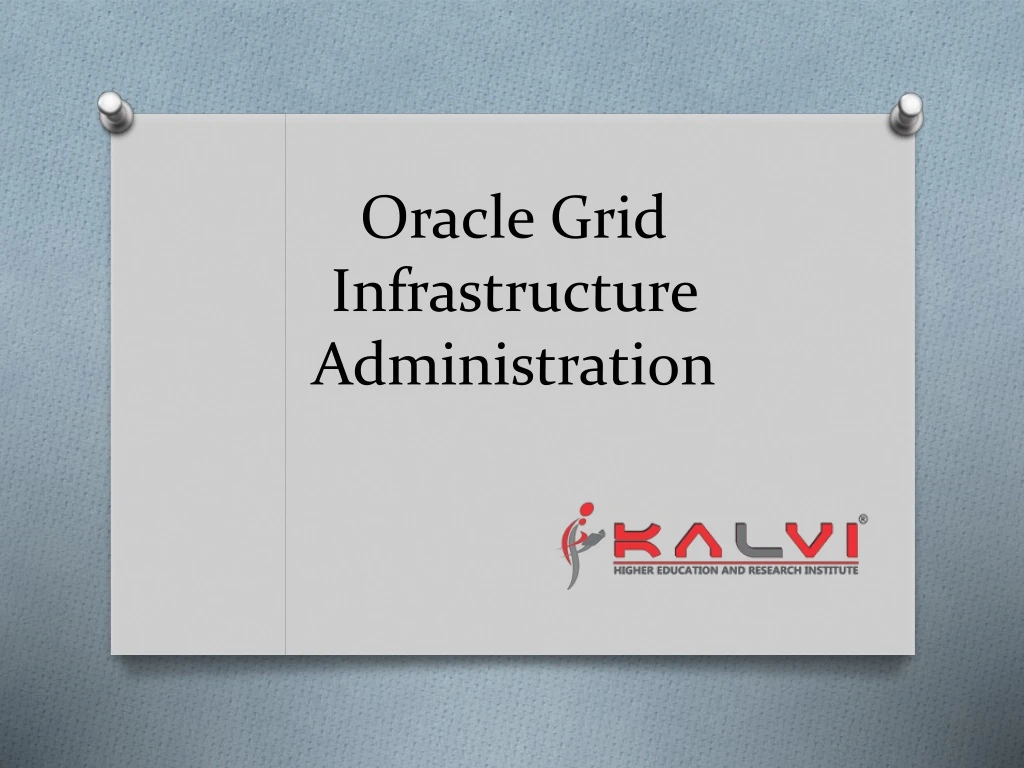 oracle grid infrastructure administration