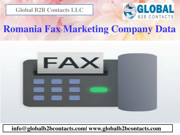 romania fax marketing company data