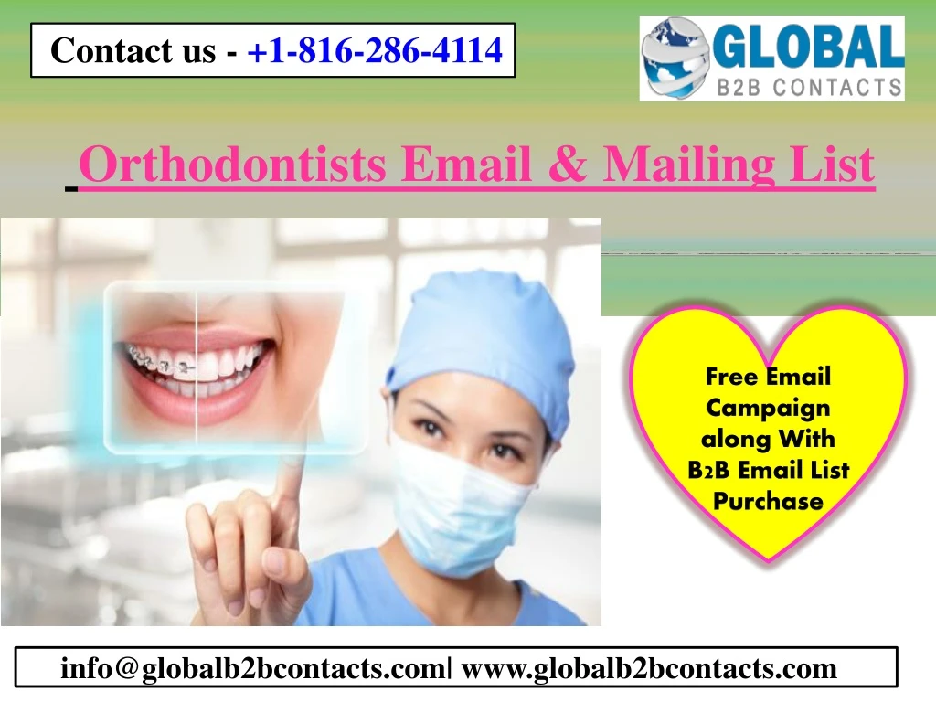 orthodontists email mailing list