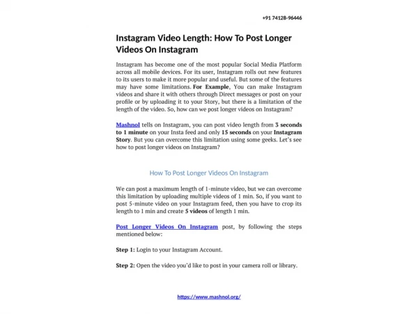 Instagram Video Length: How To Post Longer Videos On Instagram