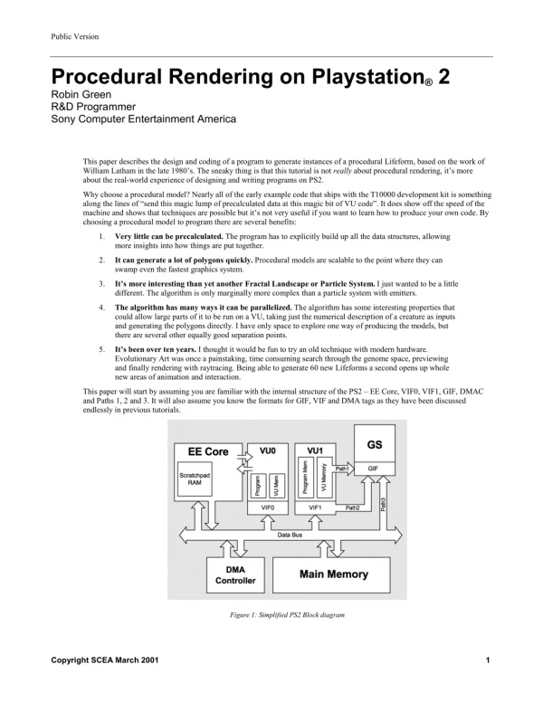 Procedural Rendering on Playstation 2