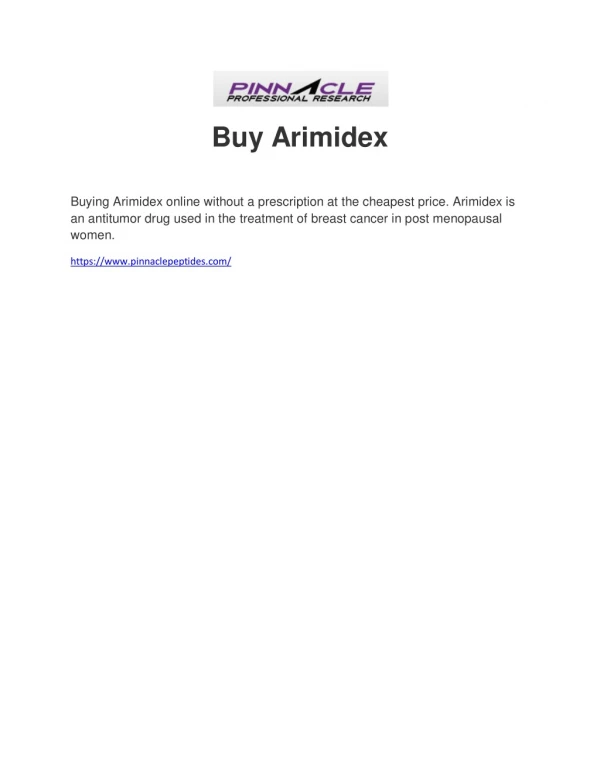 Buy Arimidex