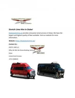 Stretch Limo Hire in Dubai - slide 1
