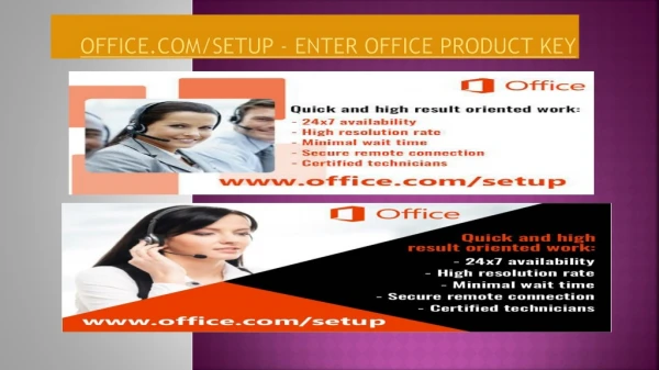 Office.Com/Setup - Enter Office Product Key
