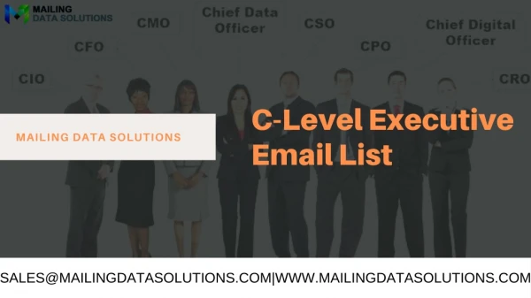 Executive Email Addresses | C-Level Executives Email List