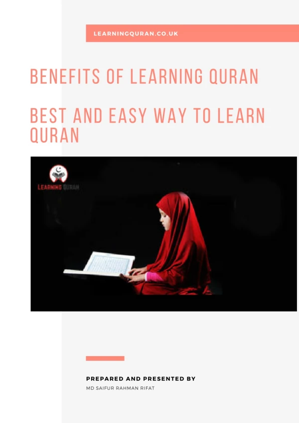 Easy way to learn quran and benefits of learning quran