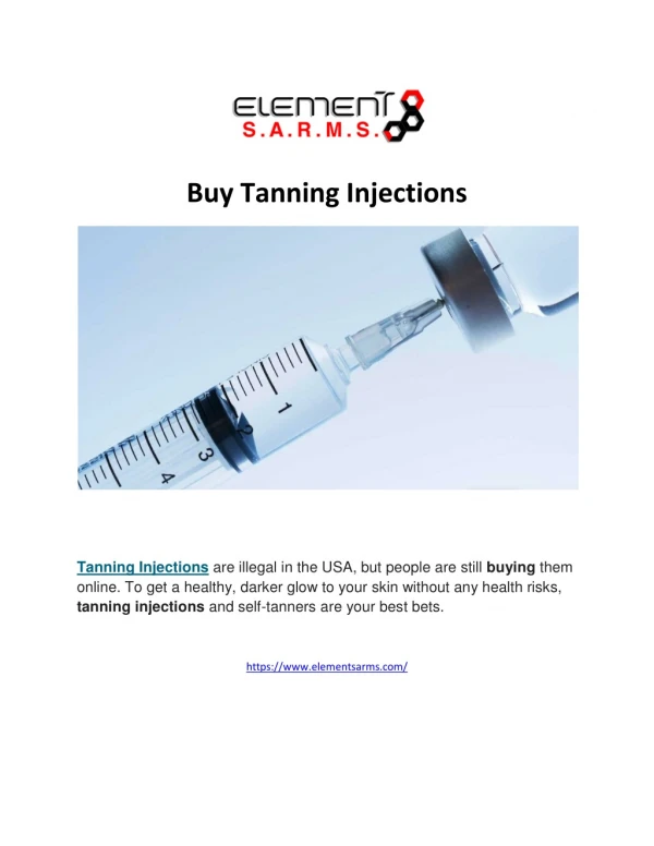 Buy Tanning Injections