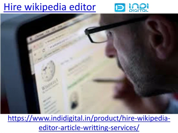 How to hire wikipedia editor in India