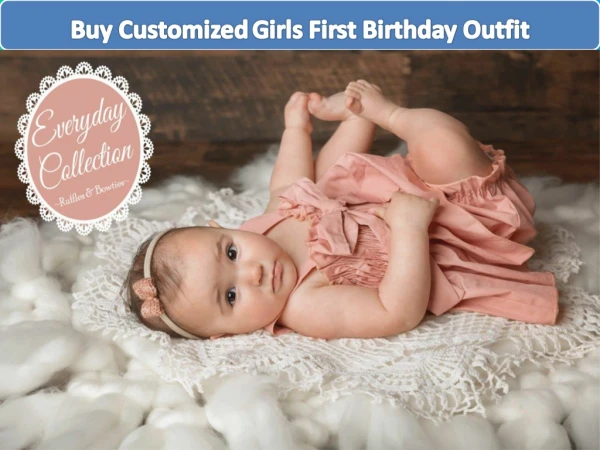 Buy customized girls first birthday outfit - 1st birthday dresses