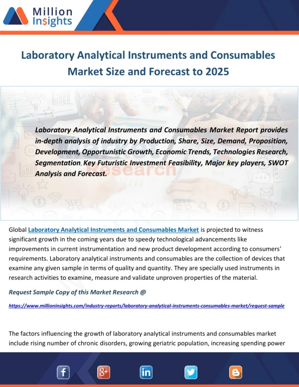 Laboratory Analytical Instruments and Consumables Market Size and Forecast to 2025