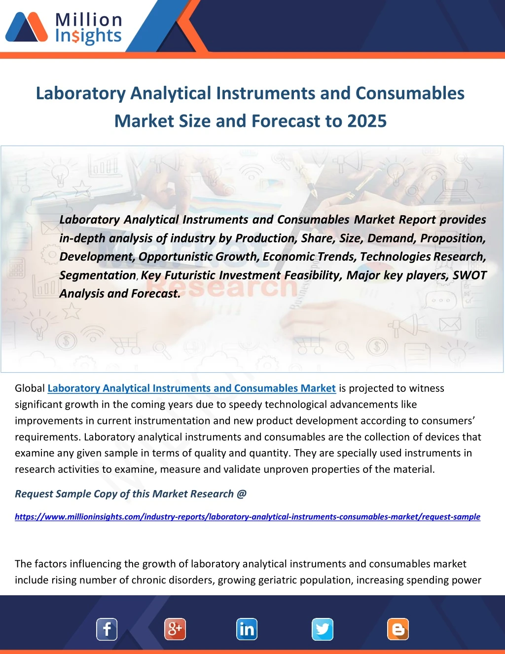 laboratory analytical instruments and consumables