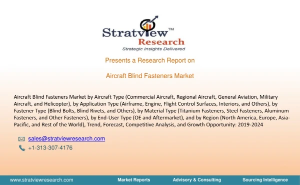 Aircraft Blind Fasteners Market | Trends & Forecast