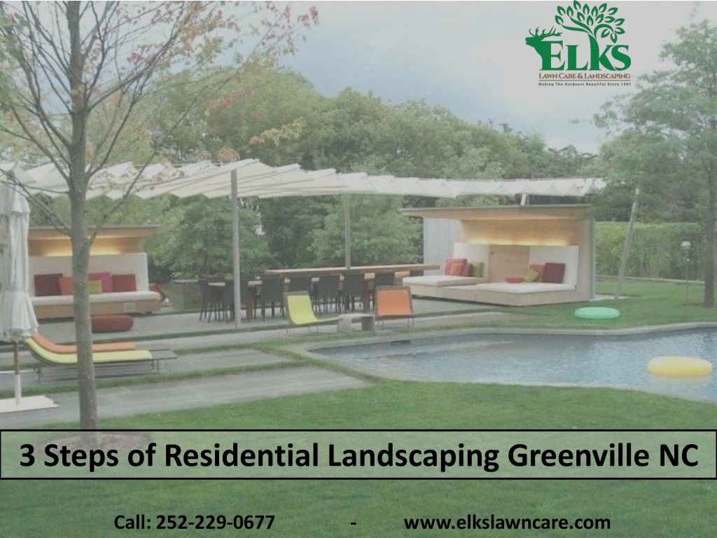 3 steps of residential landscaping greenville nc