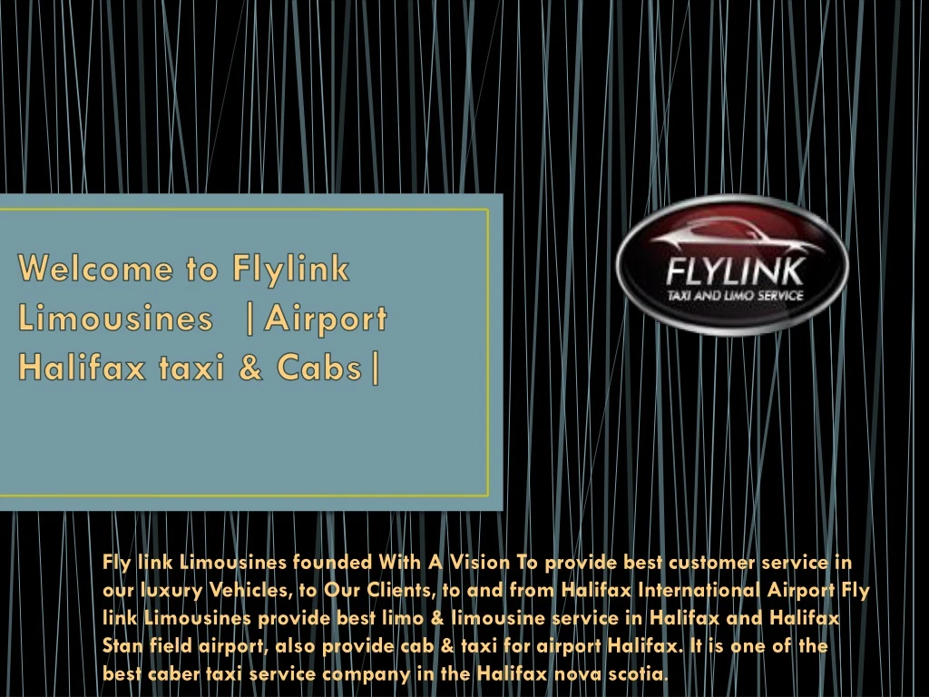 welcome to flylink limousines airport halifax taxi cabs