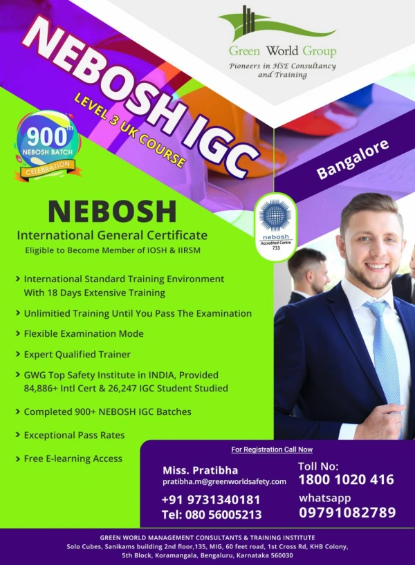 Register Nebosh Safety Course Training in Bangalore