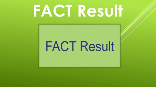 Download FACT Result 2019 - Get Management Trainee Merit List 2019