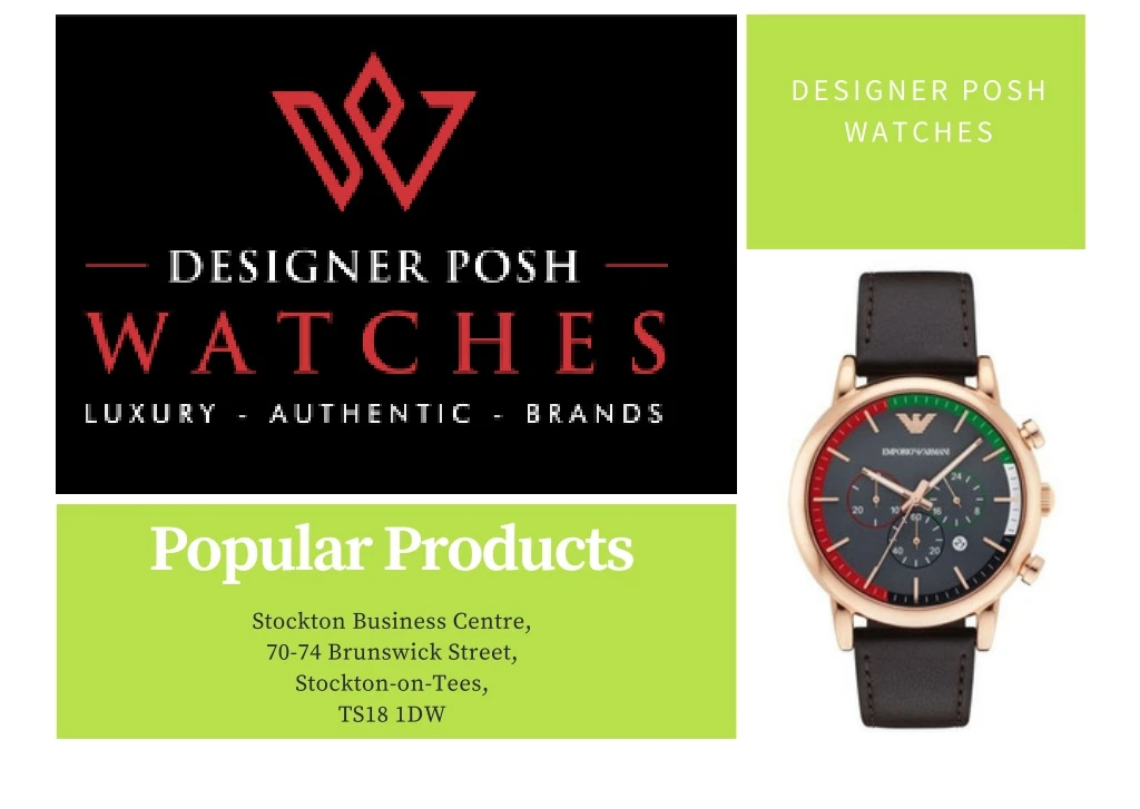 designer posh watches