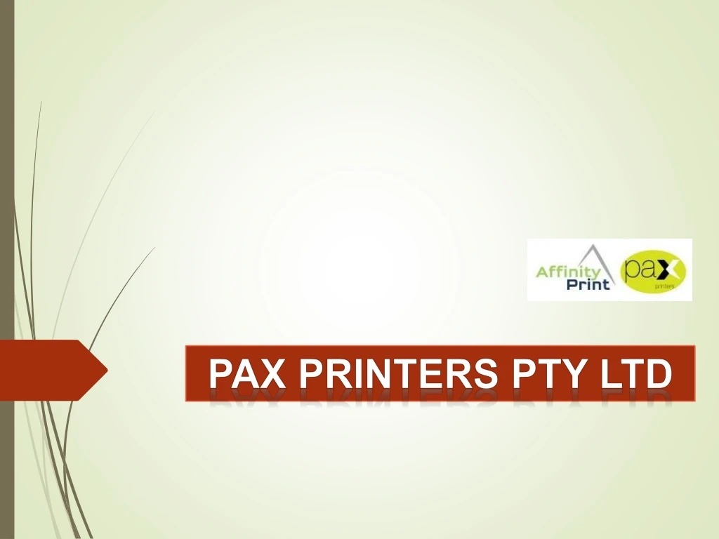 pax printers pty ltd