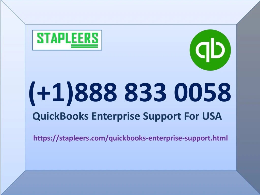 1 888 833 0058 quickbooks enterprise support