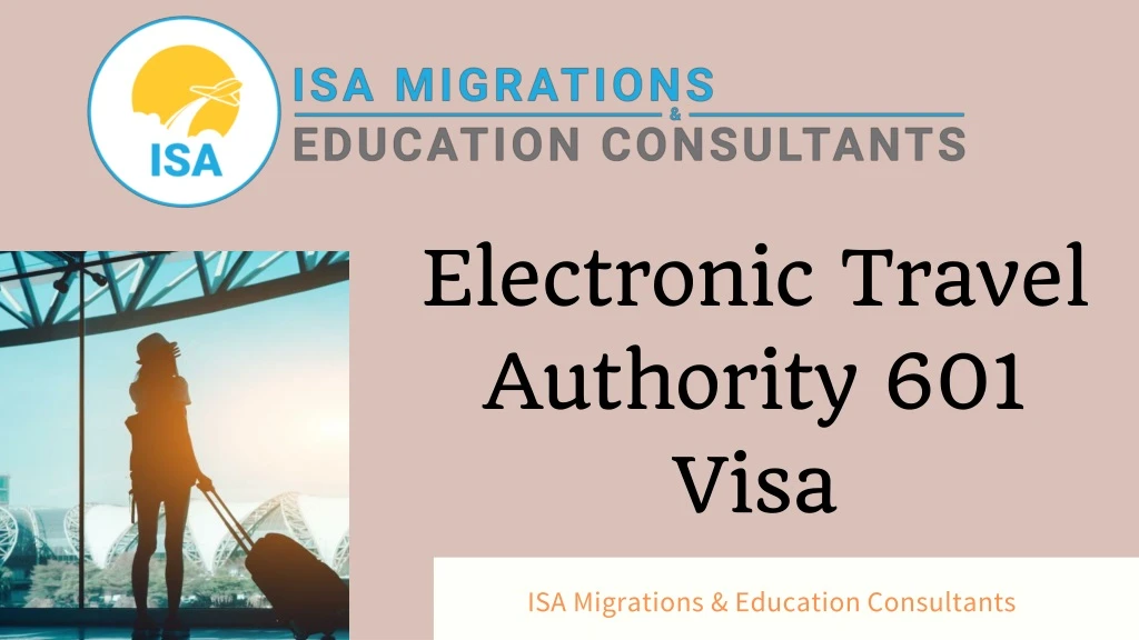 electronic travel authority 601 visa