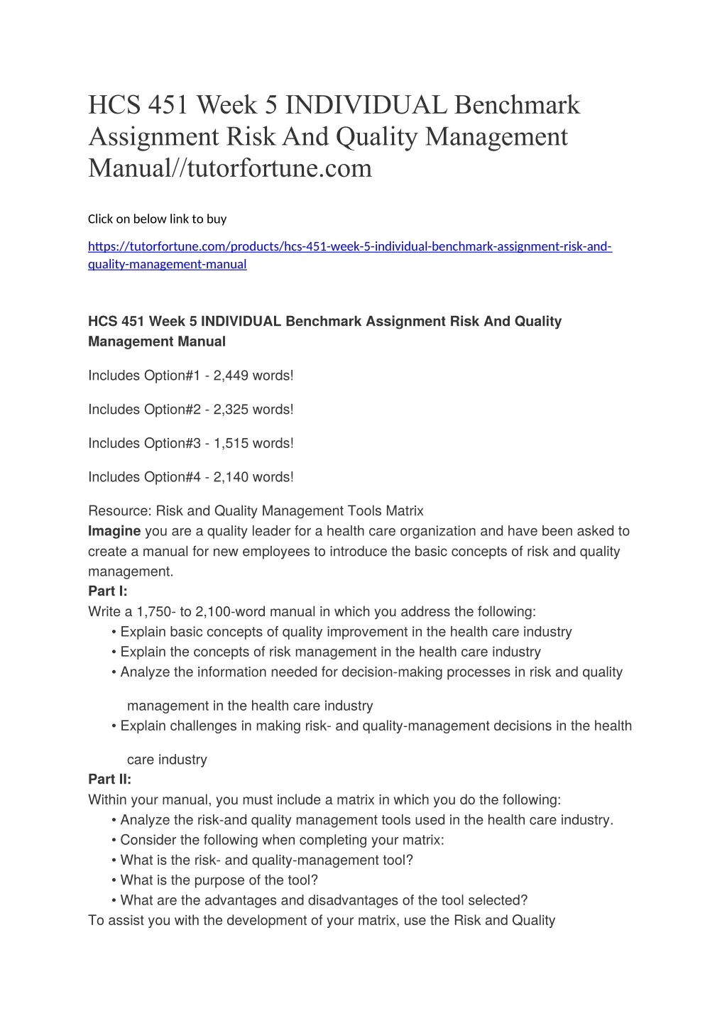 hcs 451 week 5 individual benchmark assignment