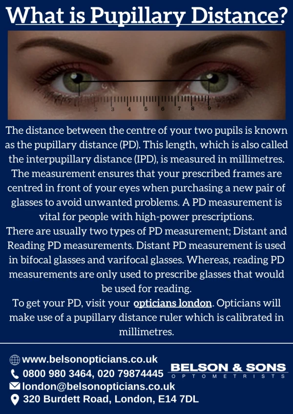 What is Pupillary Distance