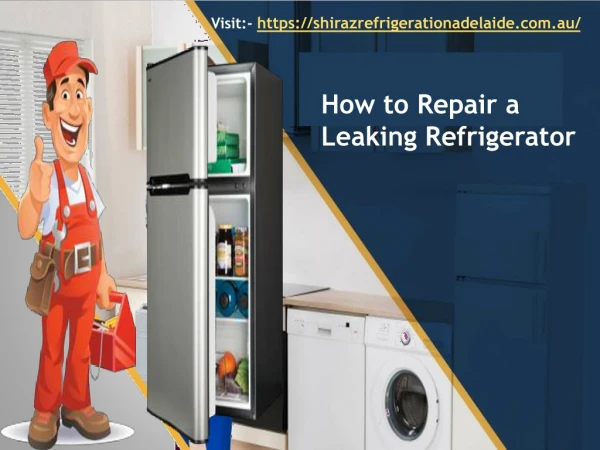 How to Repair a Leaking Refrigerator