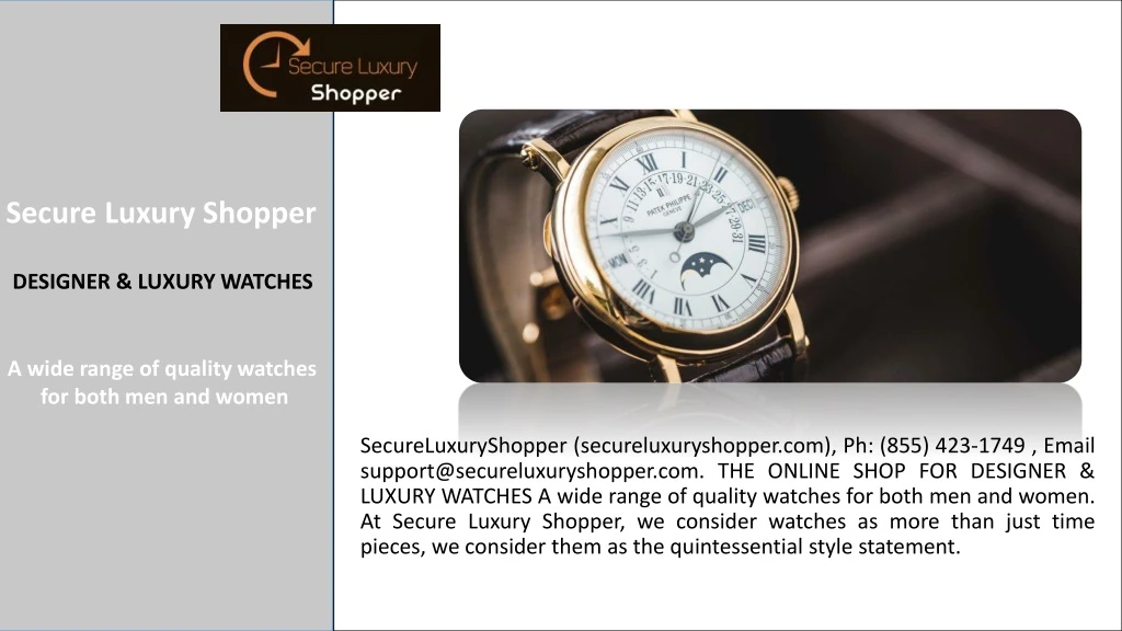 secure luxury shopper