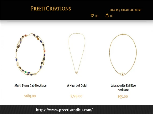 Pearl Necklaces at preetisandhu.com