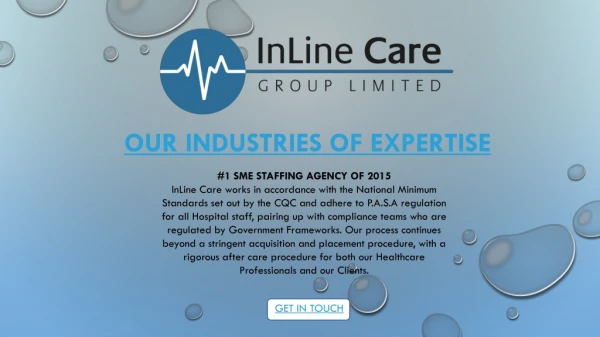 OUR INDUSTRIES OF EXPERTISE - Inline Care Group