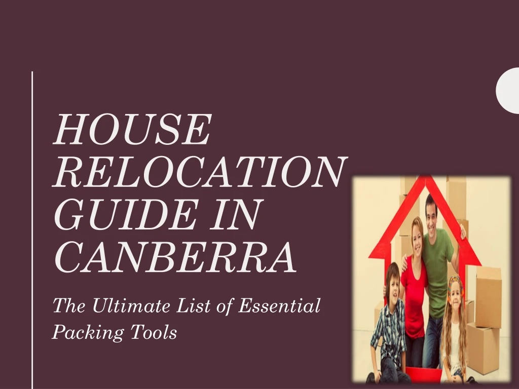 house relocation guide in canberra