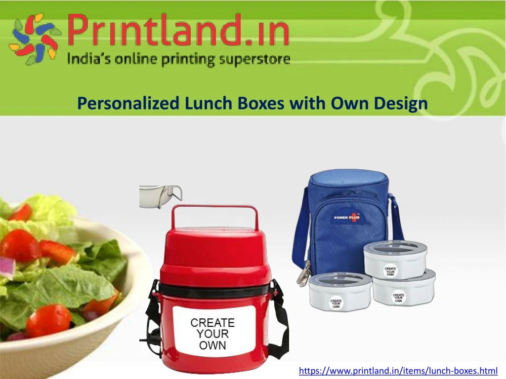 personalized lunch boxes with o wn design