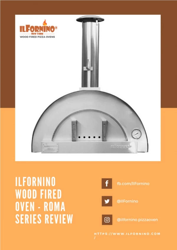 The ilFornino Roma's Portable Wood Pizza Oven for Your Backyard.