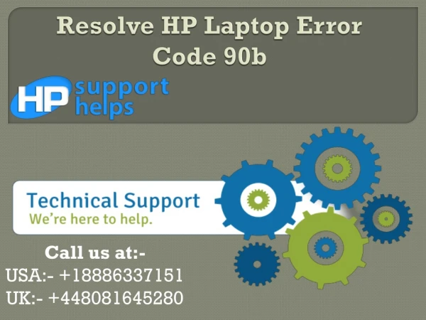 Steps to Solve hp laptop error code 90b