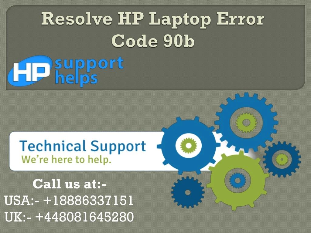 resolve hp laptop error code 90b