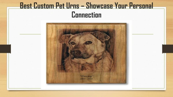 Best Custom Pet Urns – Showcase Your Personal Connection