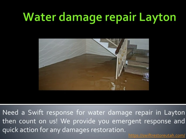 Water damage repair Layton