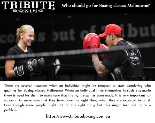 Who should go for Boxing classes Melbourne?