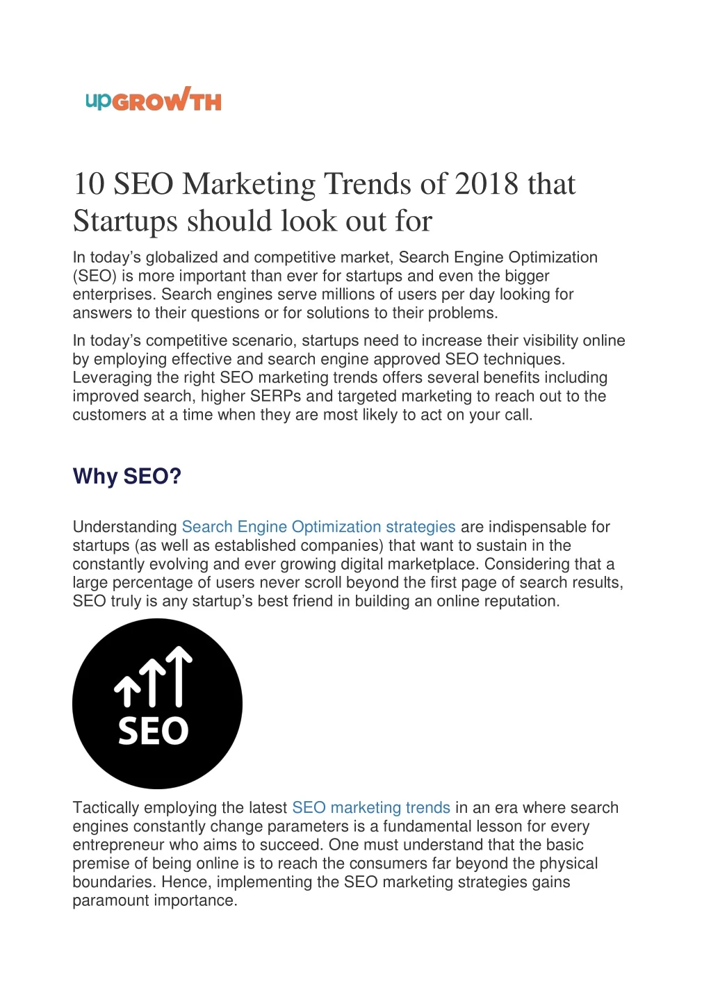 10 seo marketing trends of 2018 that startups