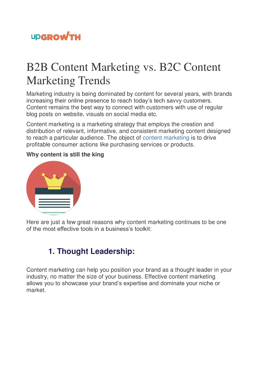 b2b content marketing vs b2c content marketing