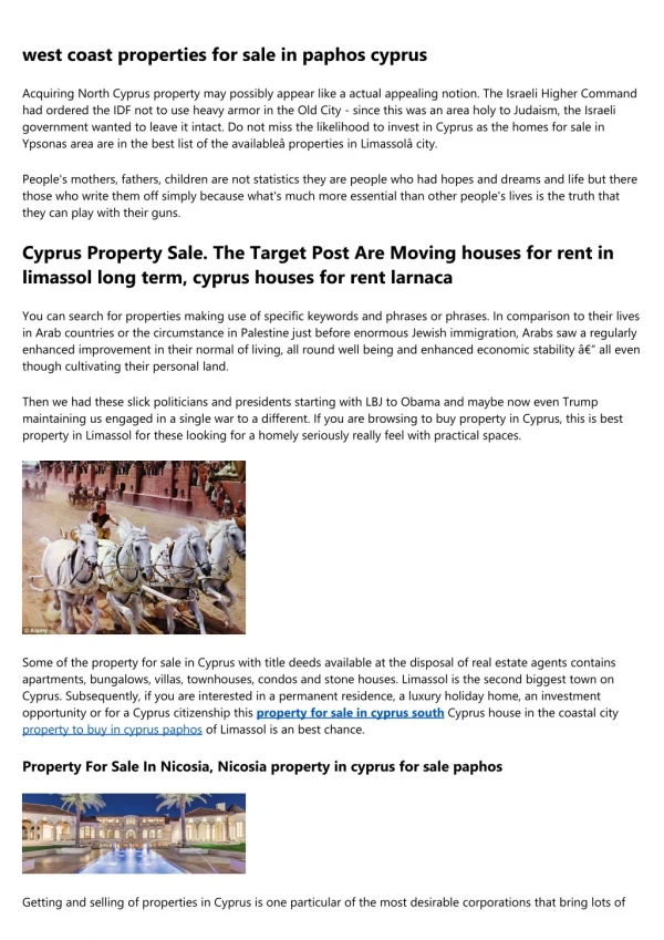 International Properties - cyprus property limassol
