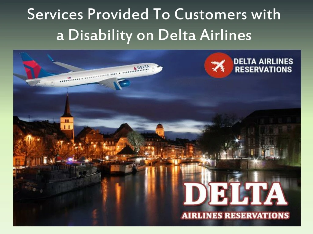 services provided to customers with a disability on delta airlines