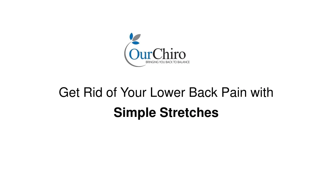 get rid of your lower back pain with 111 simple stretches