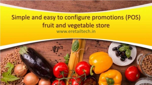 Simple and easy to configure promotions (POS) fruit and vegetable store_vegetable shop billing software