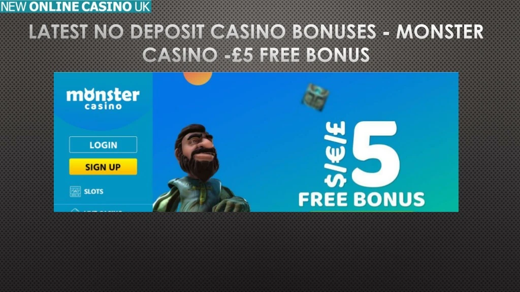 latest no deposit casino bonuses monster casino 5 free bonus